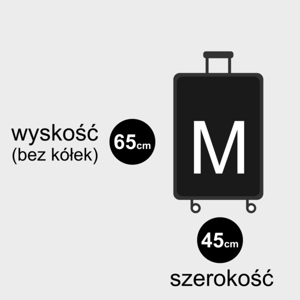 Pokrowce na średnią walizkę rozmiar M