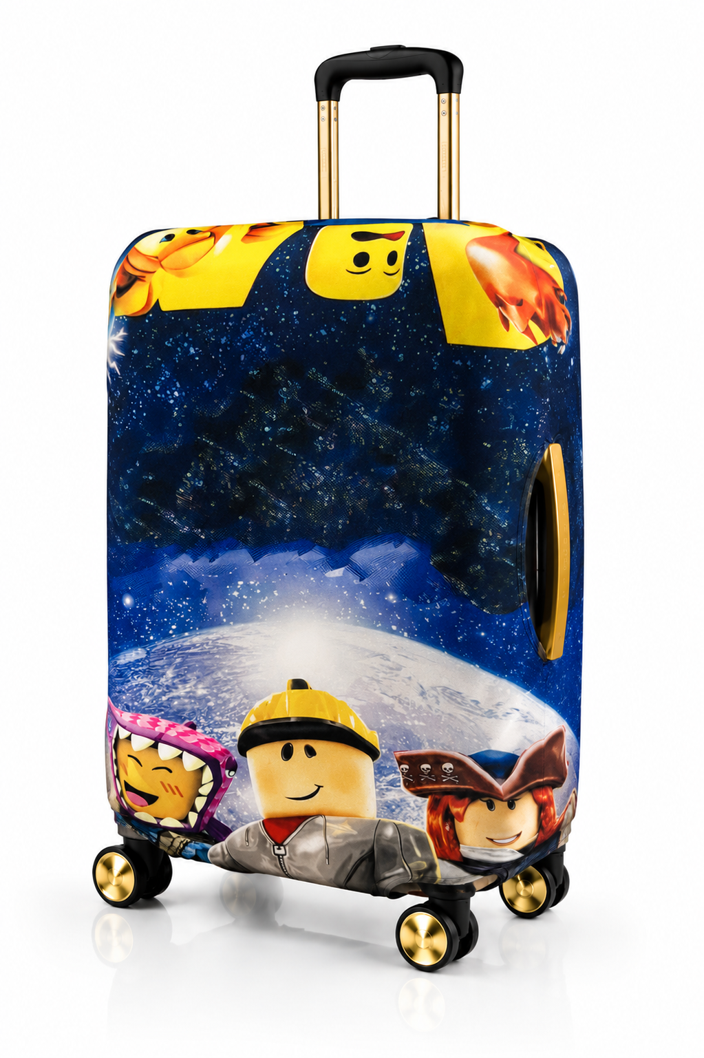 Pokrowiec na dużą walizkę – wzór LEGO - obrazek 2